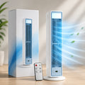 Rotorloser Turmventilator mit Fernbedienung und Luftverteilung