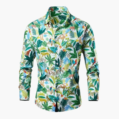 Kian | Camicia casual da uomo con motivo floreale