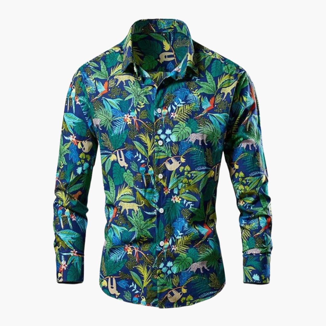 Kian | Camicia casual da uomo con motivo floreale