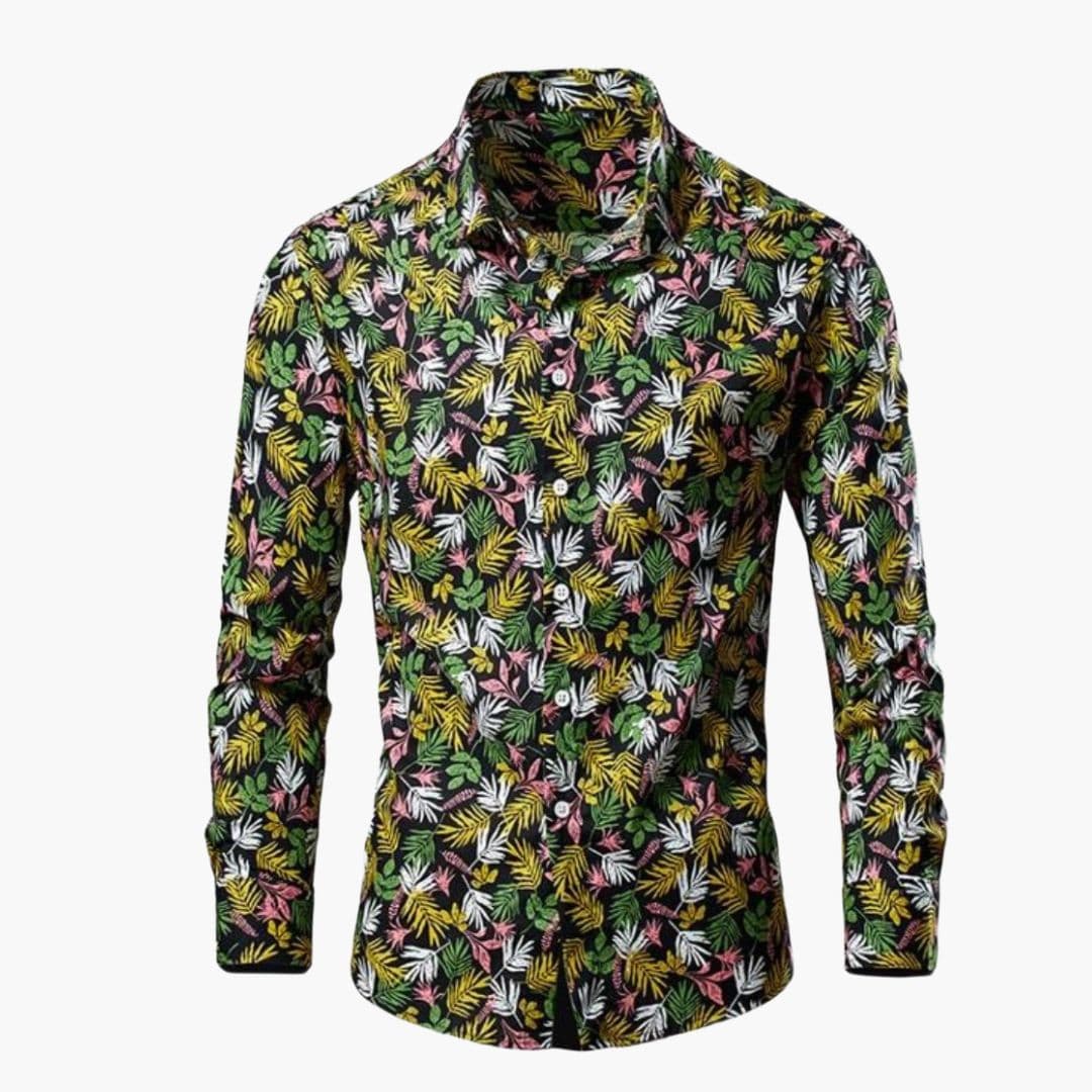 Kian | Camicia casual da uomo con motivo floreale
