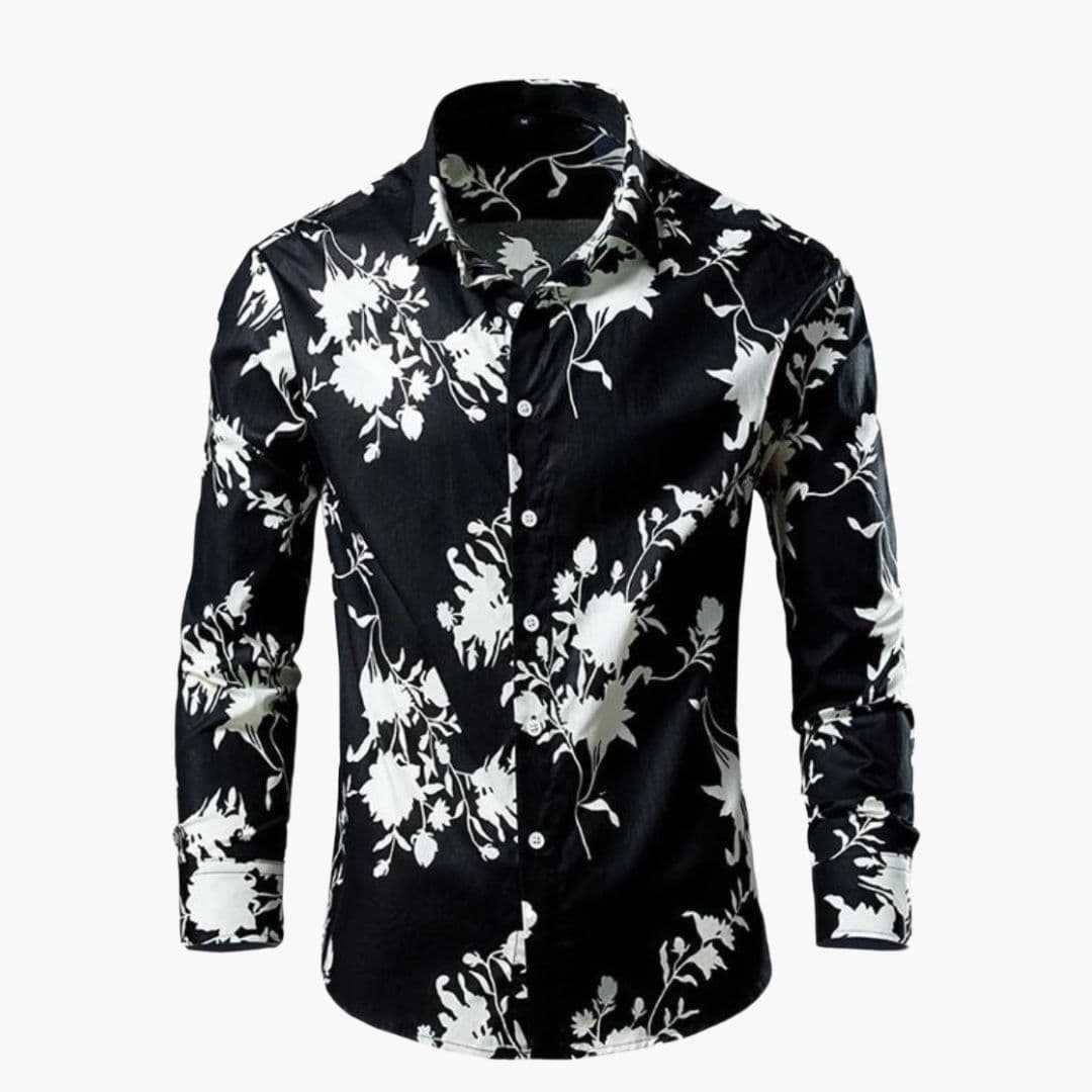 Kian | Herren Freizeithemd mit Blumenmuster