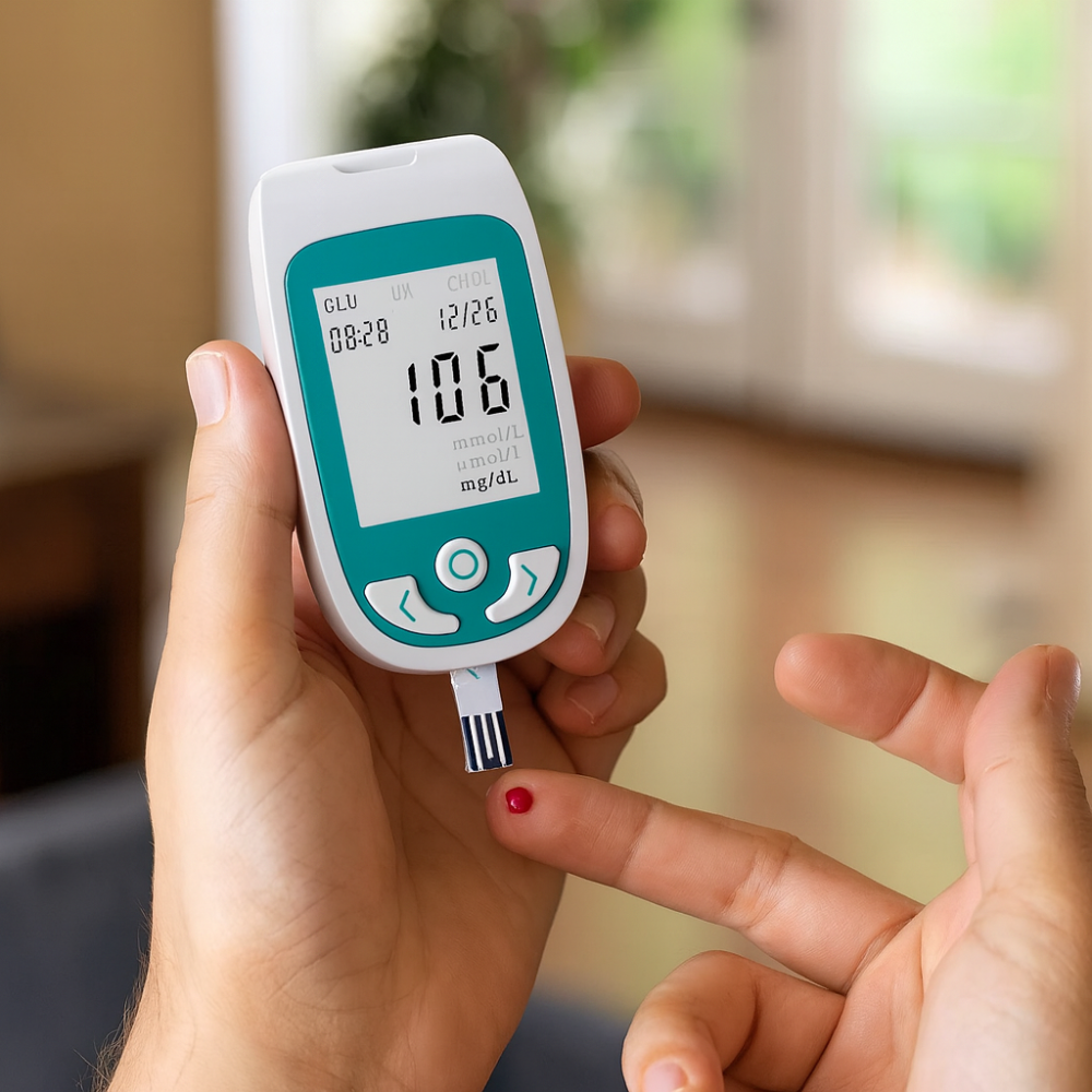 Cholesterin-Heimtest-Kit Tragbares Blutmessgerät 