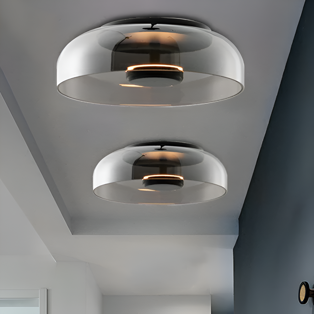 Cleara Deckenleuchte - Moderne Glasschale LED Deckenleuchte 