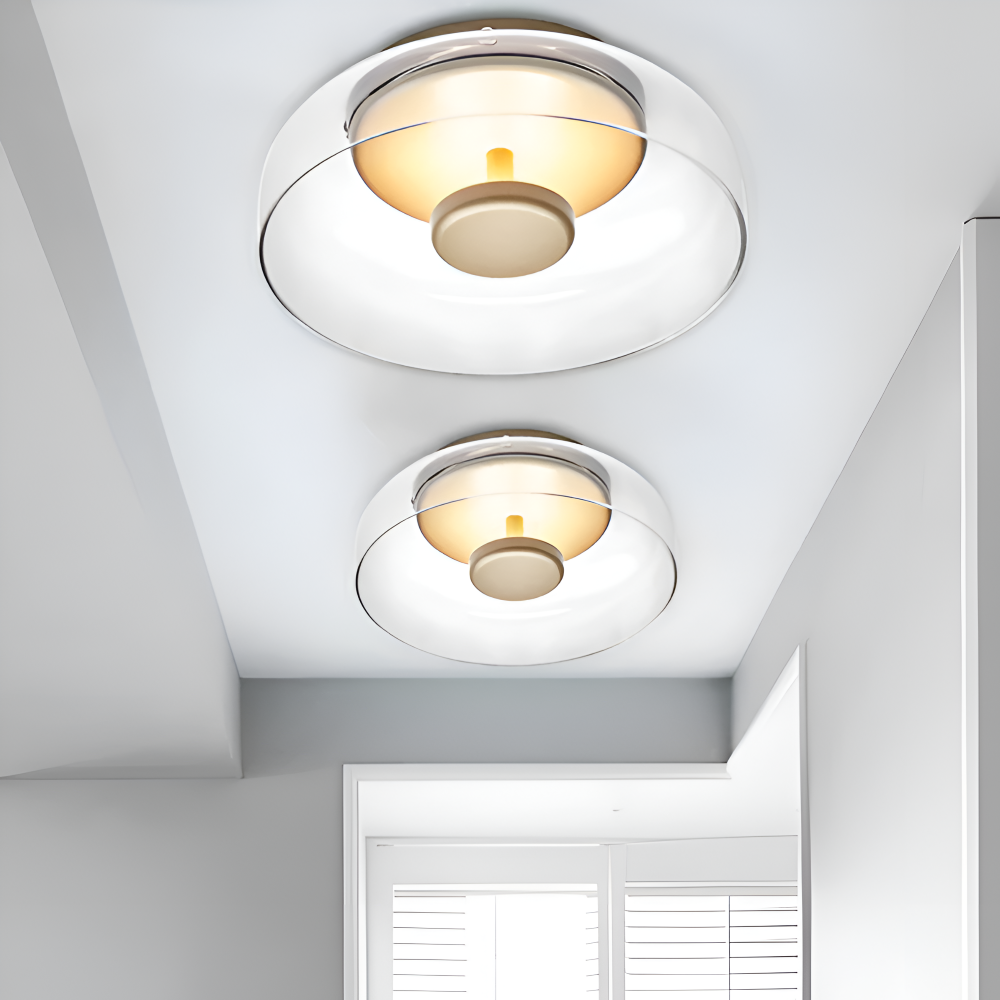 Cleara Deckenleuchte - Moderne Glasschale LED Deckenleuchte 