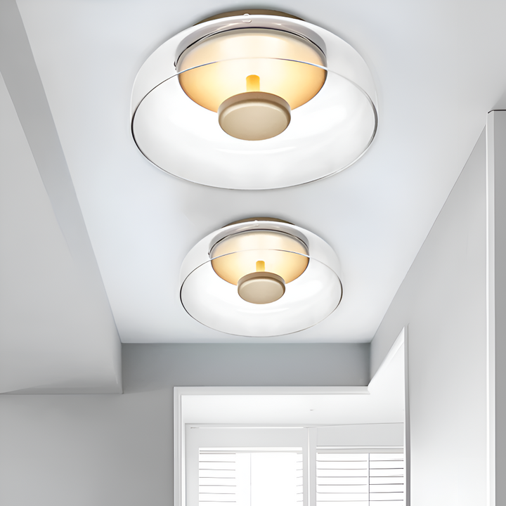 Cleara Deckenleuchte - Moderne Glasschale LED Deckenleuchte 