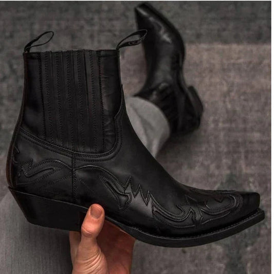 Cowboy Stiefel Herren | Westernstiefel für Ankle-Length Alltag