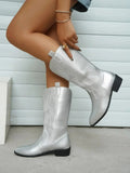 Cowboystiefel Damen | Westernstiefel Boots für Damen | Alltagstauglich, Slip-On Design
