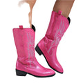 Cowboystiefel Damen | Westernstiefel Boots für Damen | Alltagstauglich, Slip-On Design