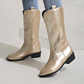 Cowboystiefel Damen | Westernstiefel Boots für Damen | Alltagstauglich, Slip-On Design