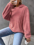 Damen-Hoodie – pullover – Kurzes Design – Lockere Passform – Lange Ärmel