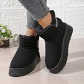 Damen-Schneestiefel - Wasserabweisend - Warmfutter - Dicke Sohle - Reißverschluss - Knöchelhöhe