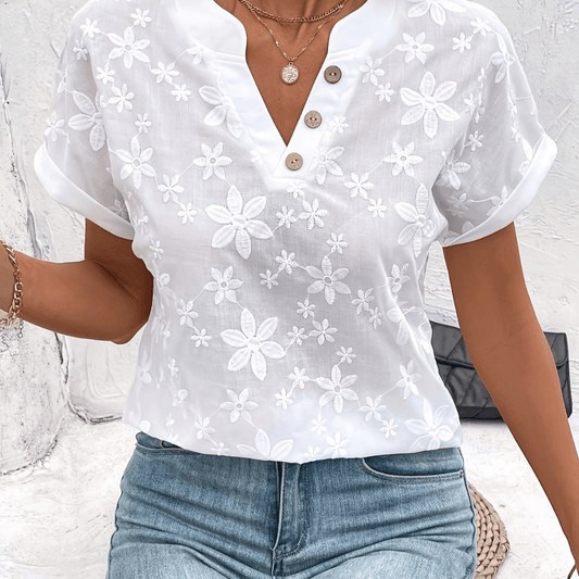 Damen Bluse V-Ausschnitt | Blusen Sommer Damenmode