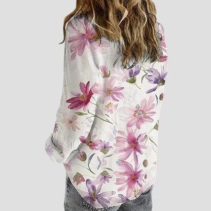Damen Bluse | Blumenmuster für Frühling und Sommer