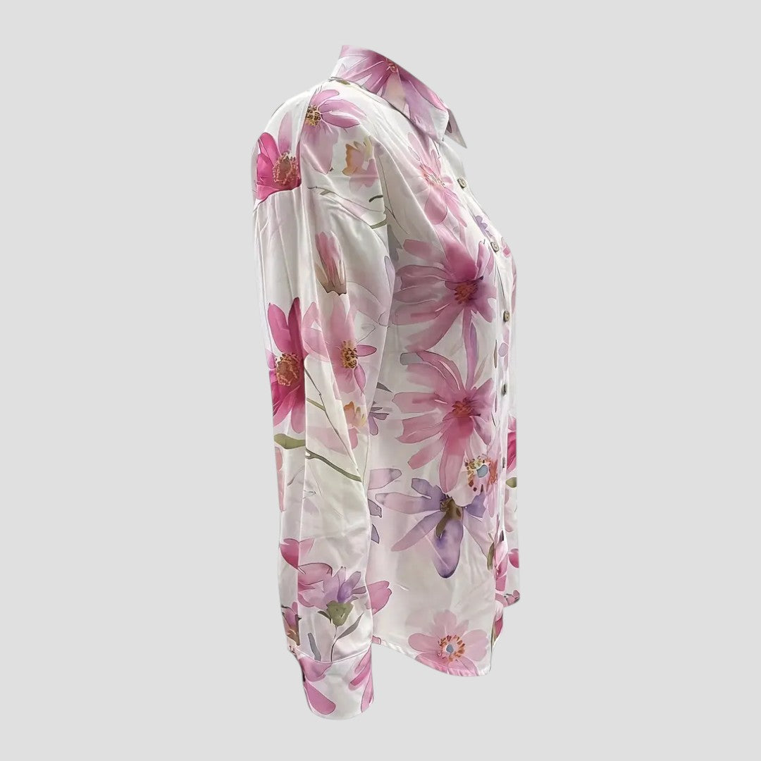 Damen Bluse | Blumenmuster für Frühling und Sommer