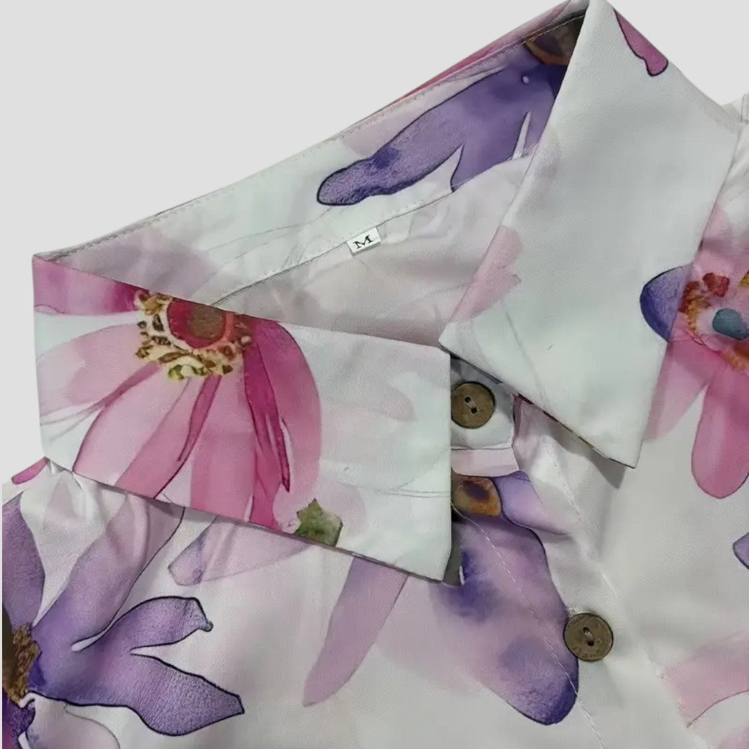 Damen Bluse | Blumenmuster für Frühling und Sommer