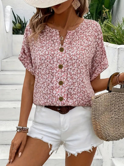 Damen Bluse | Blusen mit Blumenprint für Sommermode