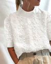 Damen Bluse mit Besticktem Stehkragen | Blusen Sommer Damenmode