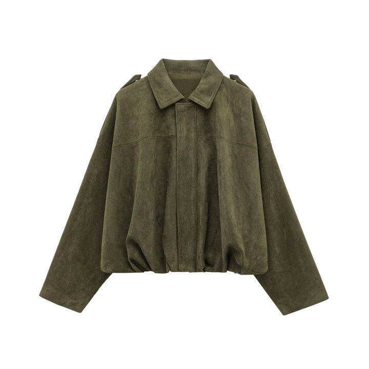 Damen Bomberjacke aus Wildleder 