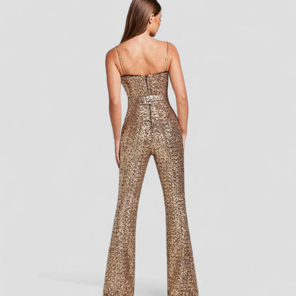 Damen Jumpsuit | Jumpsuit für Hochzeit, Pailletten, Festliche Anlässe