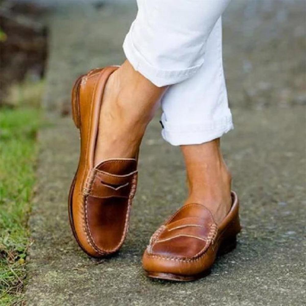 Damen Loafers mit Orthopädischem Komfort und Penny Strap – Elegante Slip-Ons für Alltag und Business