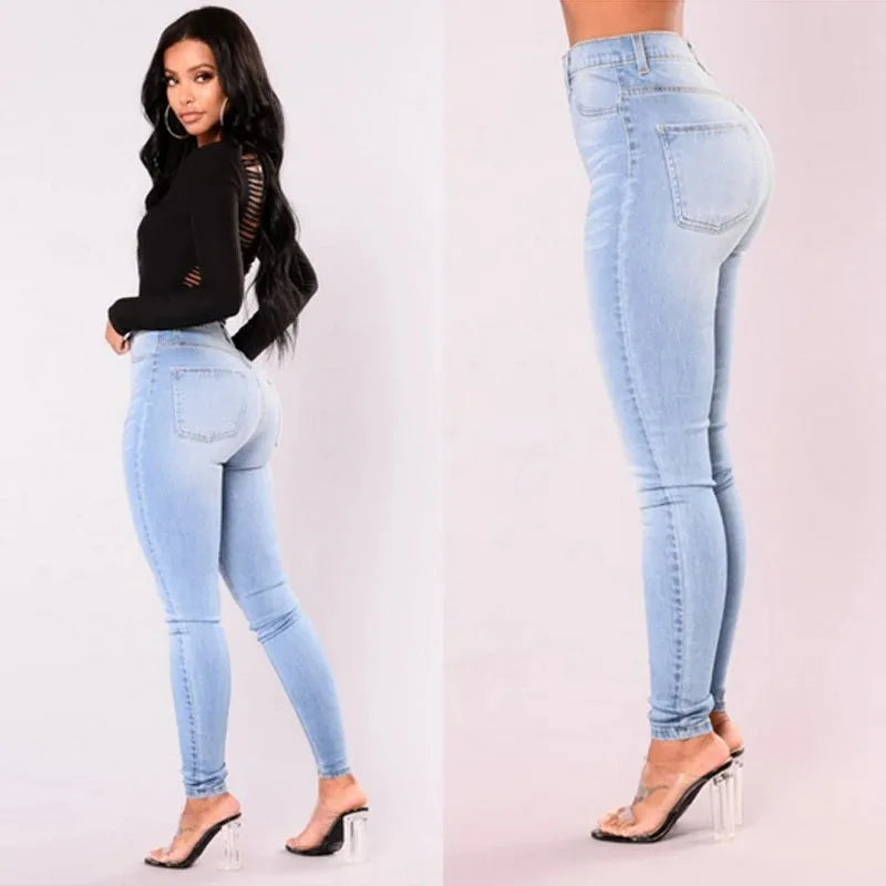 Damen Schlanke Passform Jeggings | Hohe Taille