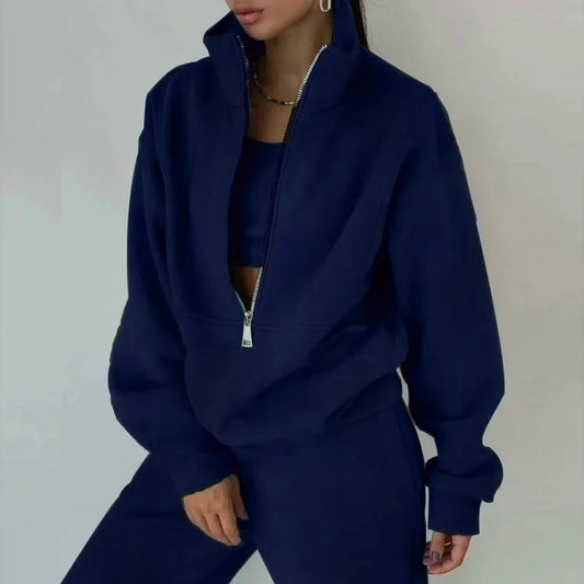 Damen Set | Winter Sweatshirt und Hose für Freizeit und Sport