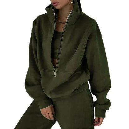 Damen Set | Winter Sweatshirt und Hose für Freizeit und Sport