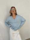 Damen V-Ausschnitt Pullover – lässiger Style für jeden Anlass, bequem und atmungsaktiv