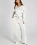 Damen Zweiteiliges Set | Sport Sweatshirt und Weite Hose für Herbst/Winter