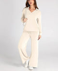 Damen Zweiteiliges Set | Sport Sweatshirt und Weite Hose für Herbst/Winter
