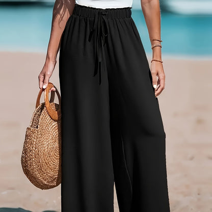 Damenhose | Weite Stoffhose für Sommer | Hose Damen für Freizeit und Alltag