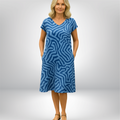 Damenkleid | Kleider für Sommer | Figurschmeichelndes A-Linien-Kleid