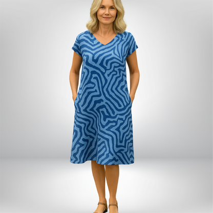 Damenkleid | Kleider für Sommer | Figurschmeichelndes A-Linien-Kleid
