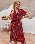 Damenkleid | Midi-Jurk für Sommerkleider Damen