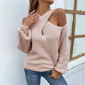 Damenpullover | Off-Shoulder-Pullover für Herbst/Winter