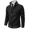 David Herren-Cardigan aus Wollmischung mit Reißverschluss