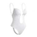 Tief ausgeschnittener Body Shaper mit V-Ausschnitt mit Gepolstertem Support und Unsichtbarem Design – Nahtloser Look für Elegante Outfits
