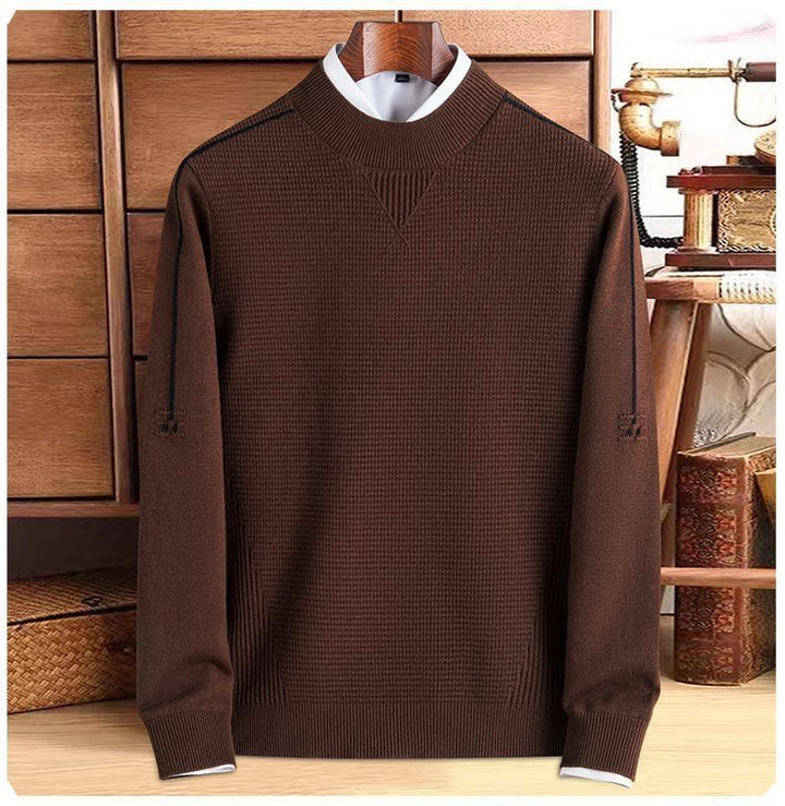 Men's Long Sleeve Textured Sweater | Classic Style
