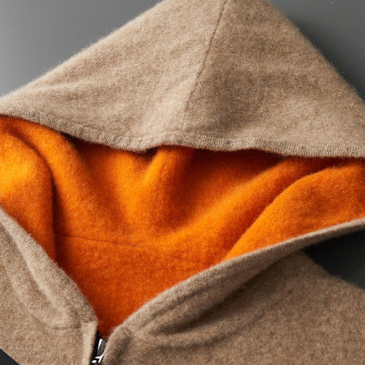 Herren Langarm Hoodie Mit Reißverschluss | Freizeitstil
