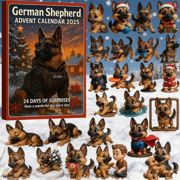 Deutscher Schäferhund-Adventskalender 2025 – ein 24-tägiger Kalender mit Überraschungen und Hundefiguren für Tierliebhaber 7