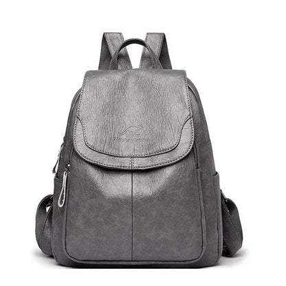 Diebstahlsicherer Lederucksack Damen | Rucksack für Reisen und Alltag