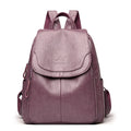 Diebstahlsicherer Lederucksack Damen | Rucksack für Reisen und Alltag