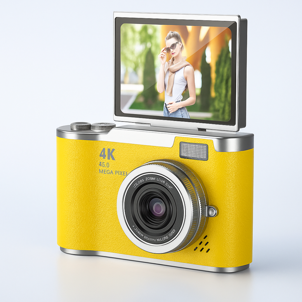 Digitalkamera-Geschenk 4K Klappbildschirm Vlogging-Videorecorder 7