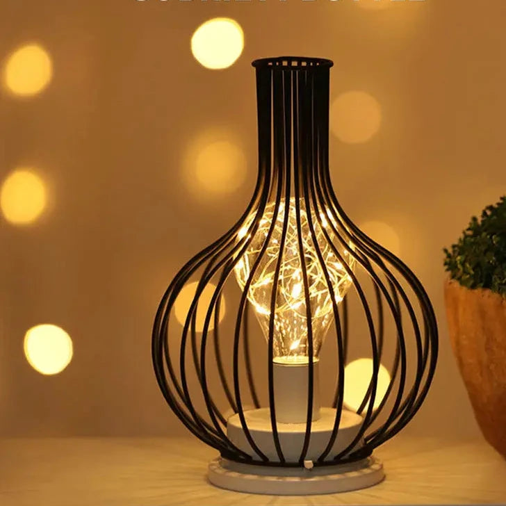 Lampe LED sans fil en forme de vase, éclairage économe en énergie pour les espaces intérieurs et extérieurs, blanc chaud, fonctionne sur piles