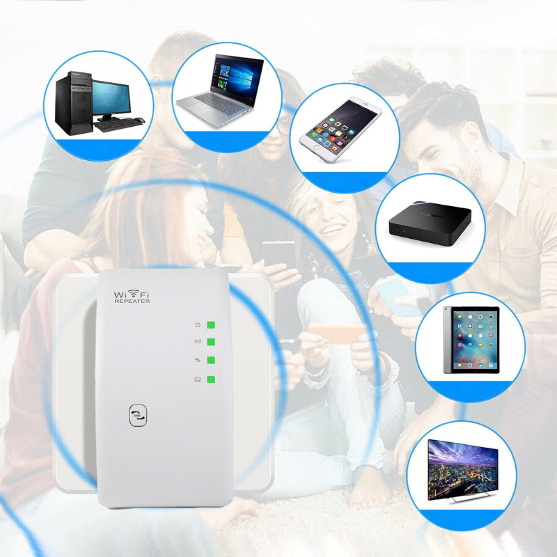 Drahtloser WLAN-Signalverstärker – Zuverlässiger Internet-Extender für Zuhause und das Büro