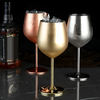 Edelstahl Weinglas 355ml – Unzerbrechliches Doppelwandiges Glas für Innen und Außen, Ideal für Wein und Cocktails