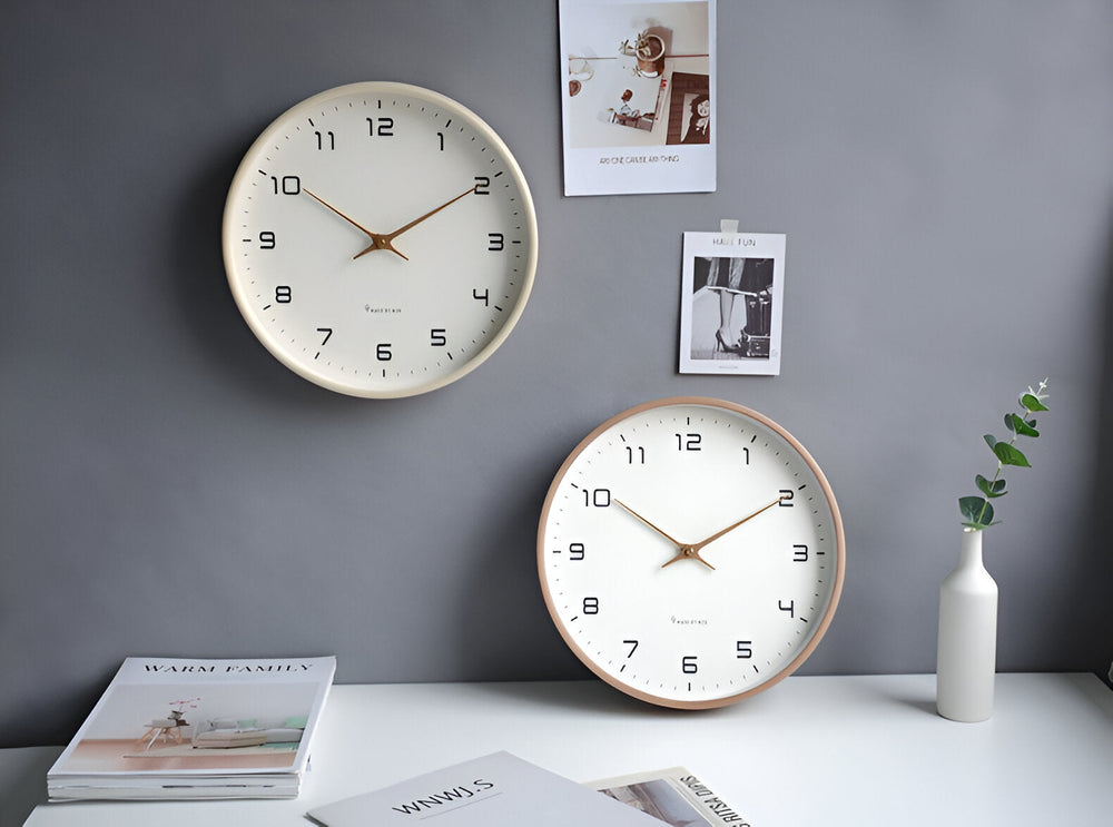Edle 30 cm Wanduhr – minimalistische Wanduhr für Wohnzimmer, Küche und Büro