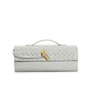 Edle geflochtene Damen Clutch aus Echtmaterial mit verstellbarem Riemen – kompakt und vielseitig für alle Gelegenheiten