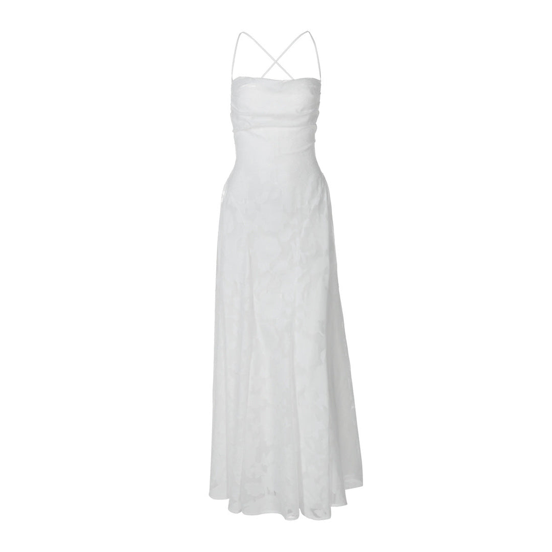 Gabriela | Damen Maxi-Abendkleid mit Blumenmuster