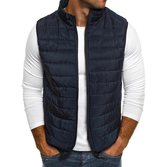 Elegante Gewatteerte Weste Herren – Bequeme und Stilvolle Gilet für Alle Jahreszeiten, Normale Passform, Hochwertiges Material